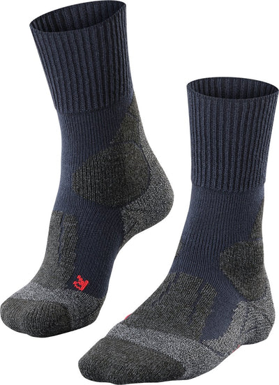 Falke TK1 Anti-Blister Wandersocken aus dickem Woll-Funktionsmaterial Herren blau – Größe 44-45