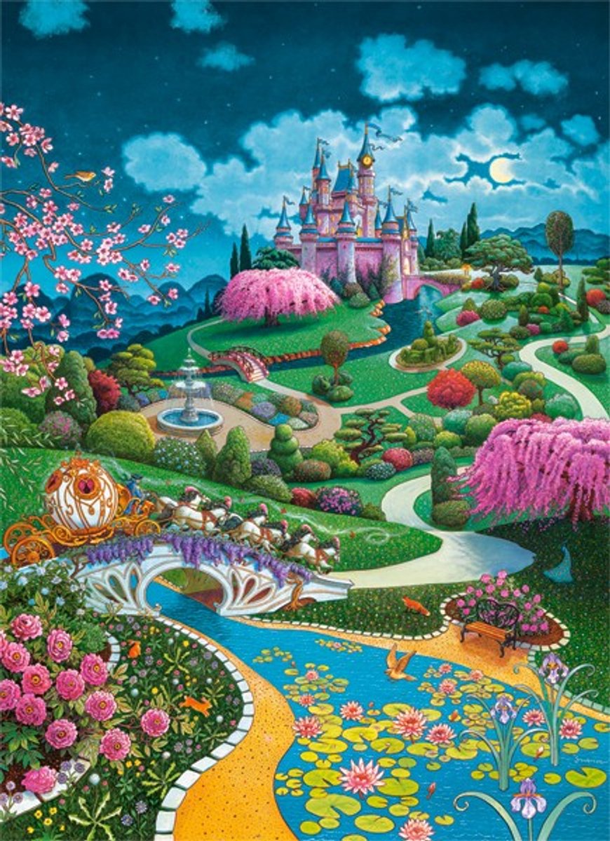 Castorland Puzzle Aschenputtelschloss – 100 Spielzeugteile.