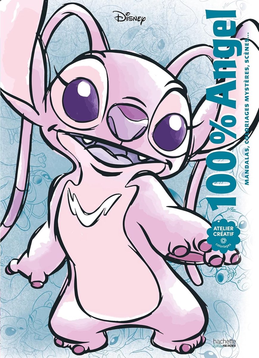 Hachette-Helden Disney – 100 % Engel – Hachette – Malbuch für Erwachsene