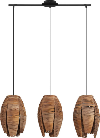 Eglo Mongu 1 Hängelampe – E27 – 79,5 cm – Schwarzbraun