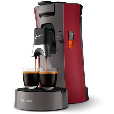 Philips CSA230 90 Senseo Wählen Sie Kaffeebadautomat rot grau
