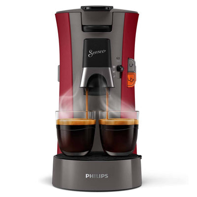 Philips CSA230 90 Senseo Wählen Sie Kaffeebadautomat rot grau