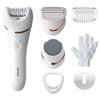 Philips Bre730 00 Serie 8000 nasse und trockene Epileering -Geräte Pink White