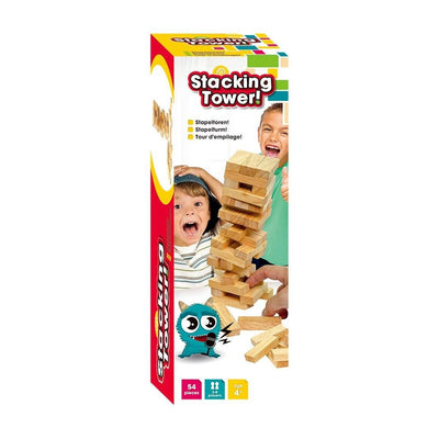 Basic let #039;s Stapelturm aus Holz 54-teilig