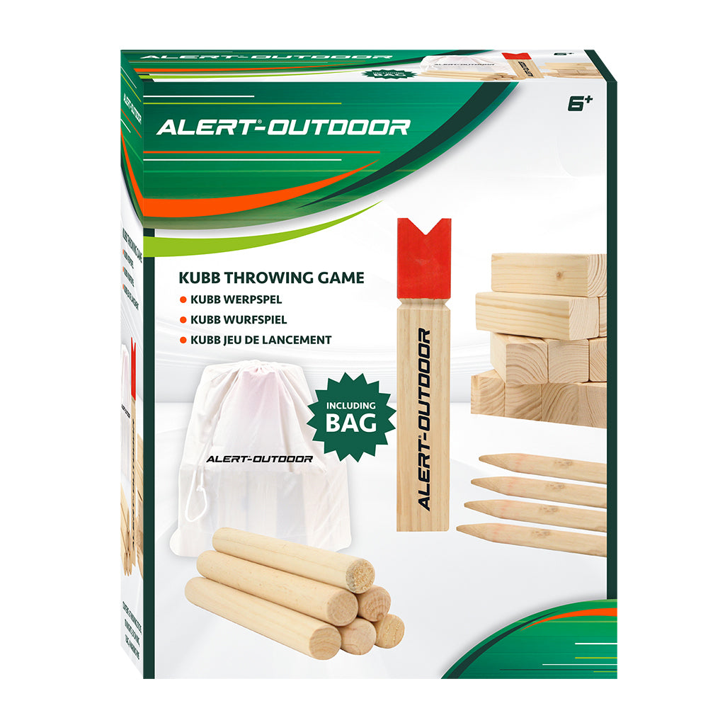 Alert Alert Alert Outdoor -Holzwurfspiel + Aufbewahrungstasche
