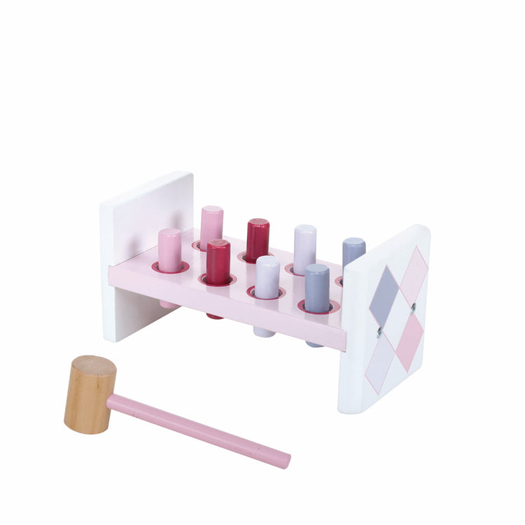 Jipy Jipy Holz Hamperbank + 8 Stifte rosa