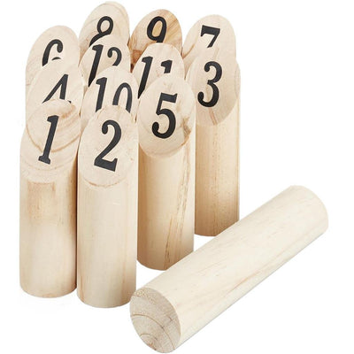 Alert Outdoor -Holzwurfspiel mit handlichem Speichernetzwerk