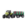 Andere Marken Traktor + Anhänger mit Baumstämmen + Licht und Klang