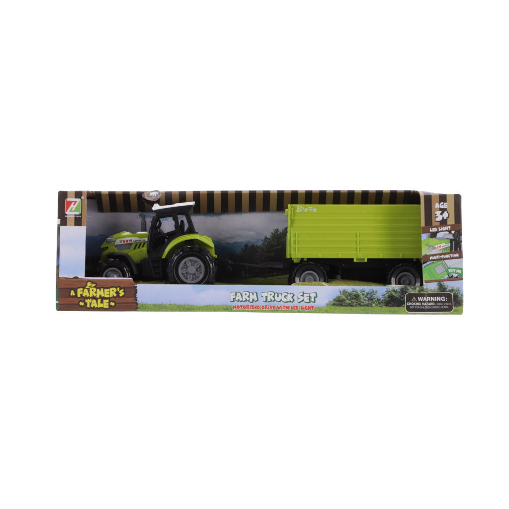 Andere Marken -Traktor mit Trailer + Licht und Klang