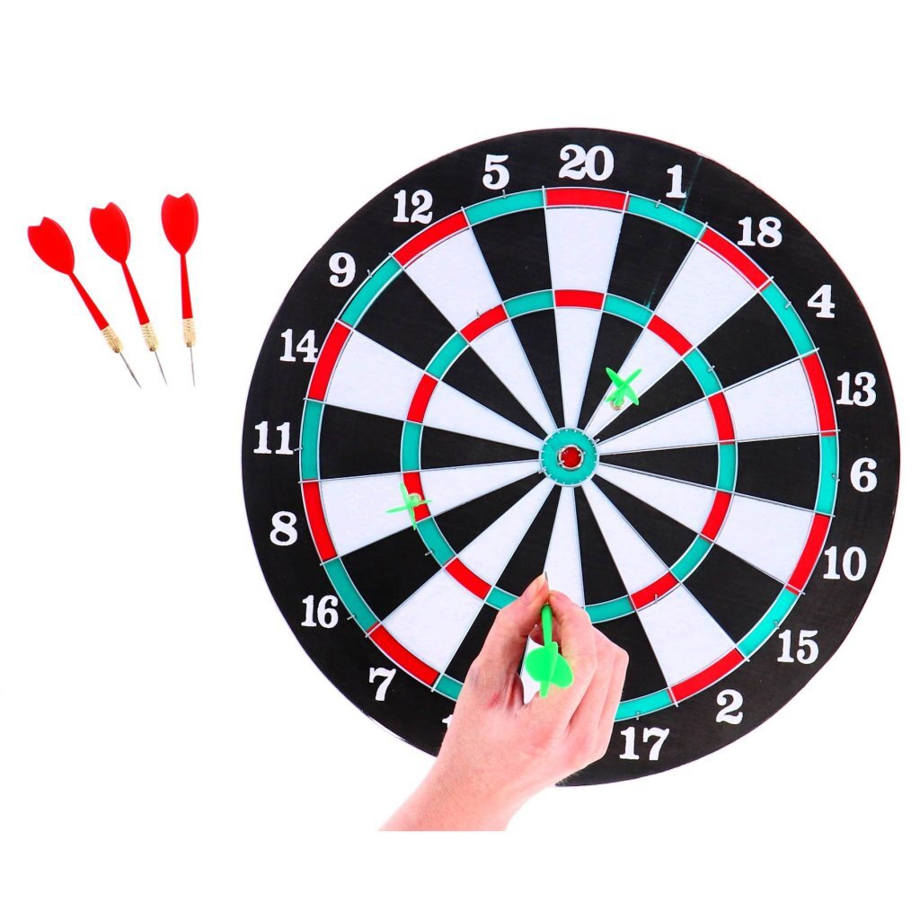 Dartboard zwei mit 6 Pfeilen 37 cm