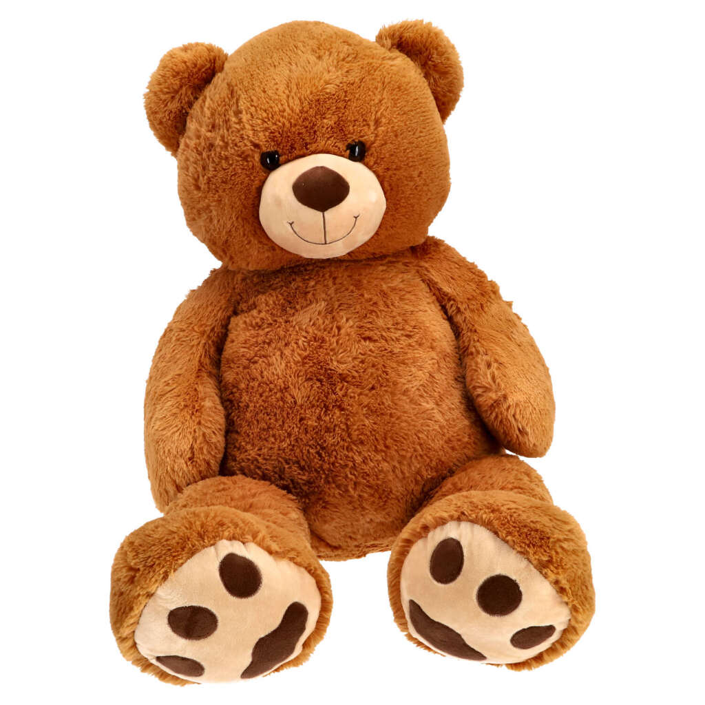 Pluchiez Pluchiez kuscheliger Bär sitzen 120 cm braun