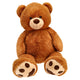 Pluchiez Pluchiez kuscheliger Bär sitzen 120 cm braun