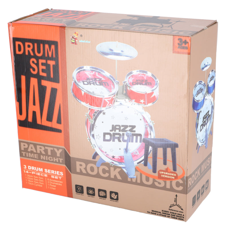 Drum Set mit Stuhl Rockmusik