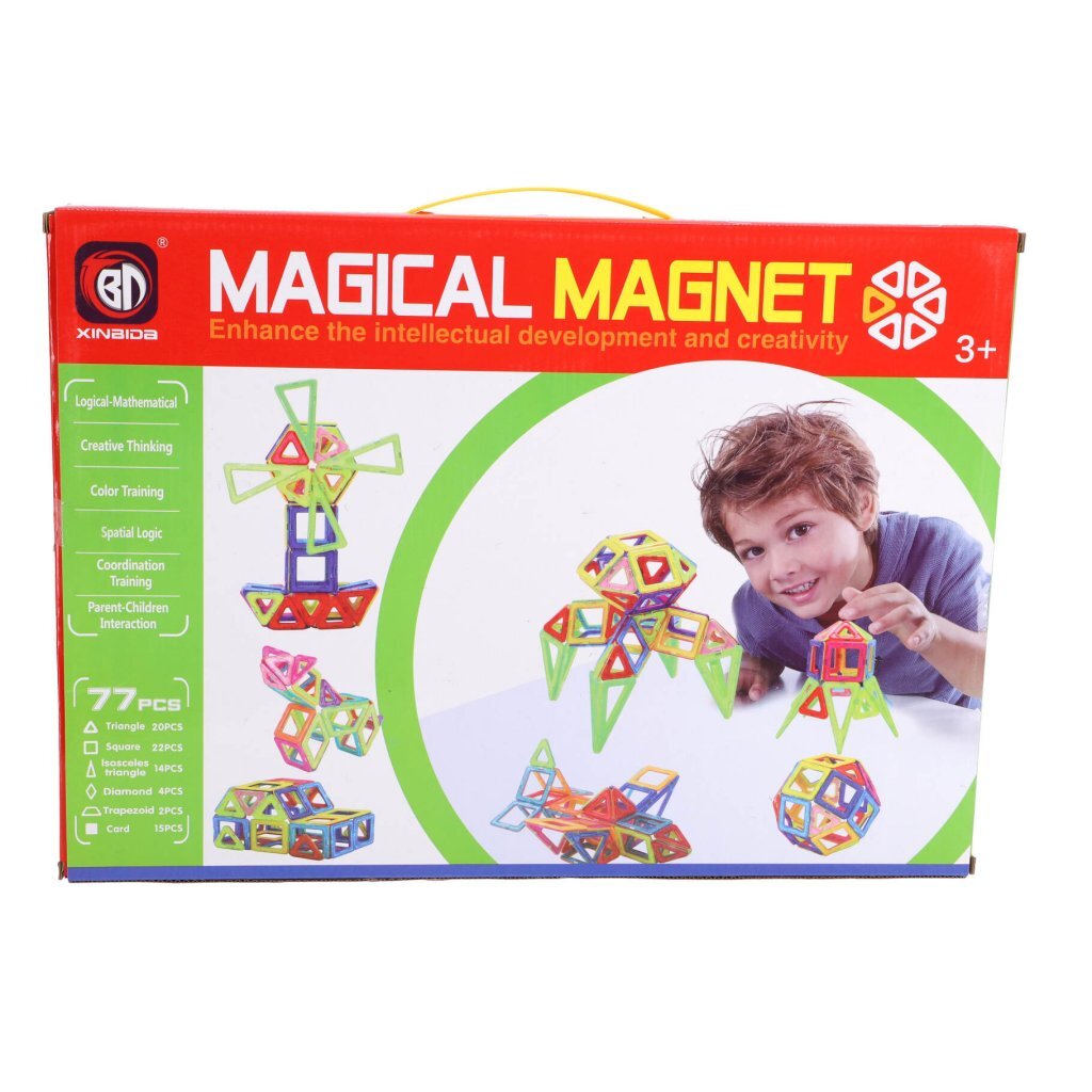 Andere Markenmagnetikfliesen bilden 77-teilig