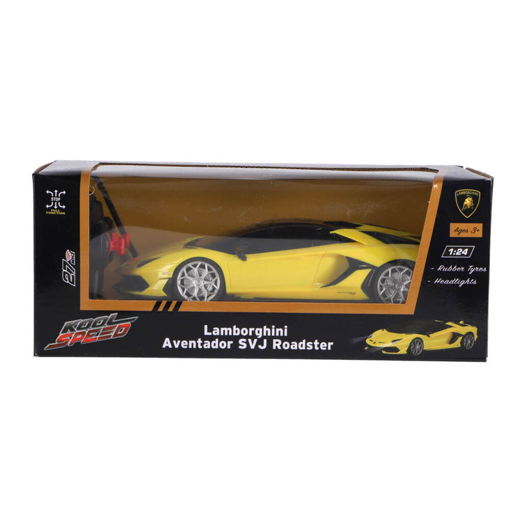 Kool Speed ferngesteuertes Auto Lamborghini 1:24 Aventador SVJ Roadster gelb