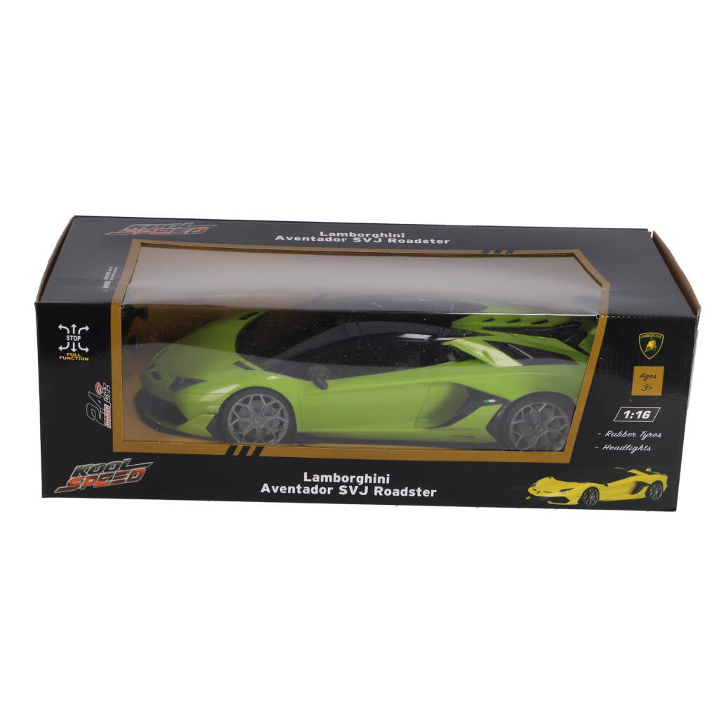 Kool Speed ​​RC Aventador SVJ Roadster 1:16 + Licht Neongrün
