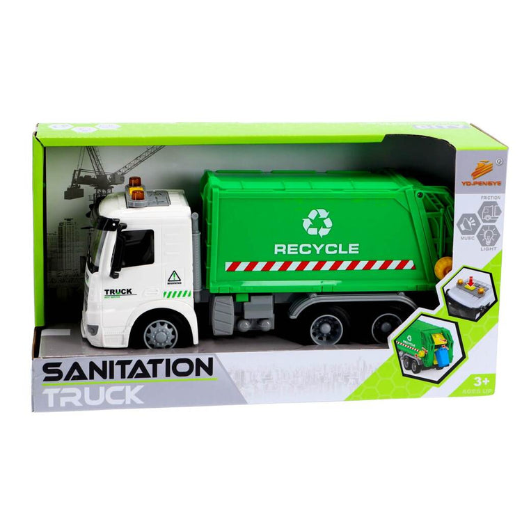 Andere Marken recyceln Müllwagen 30 cm + hell und klang grün weiß