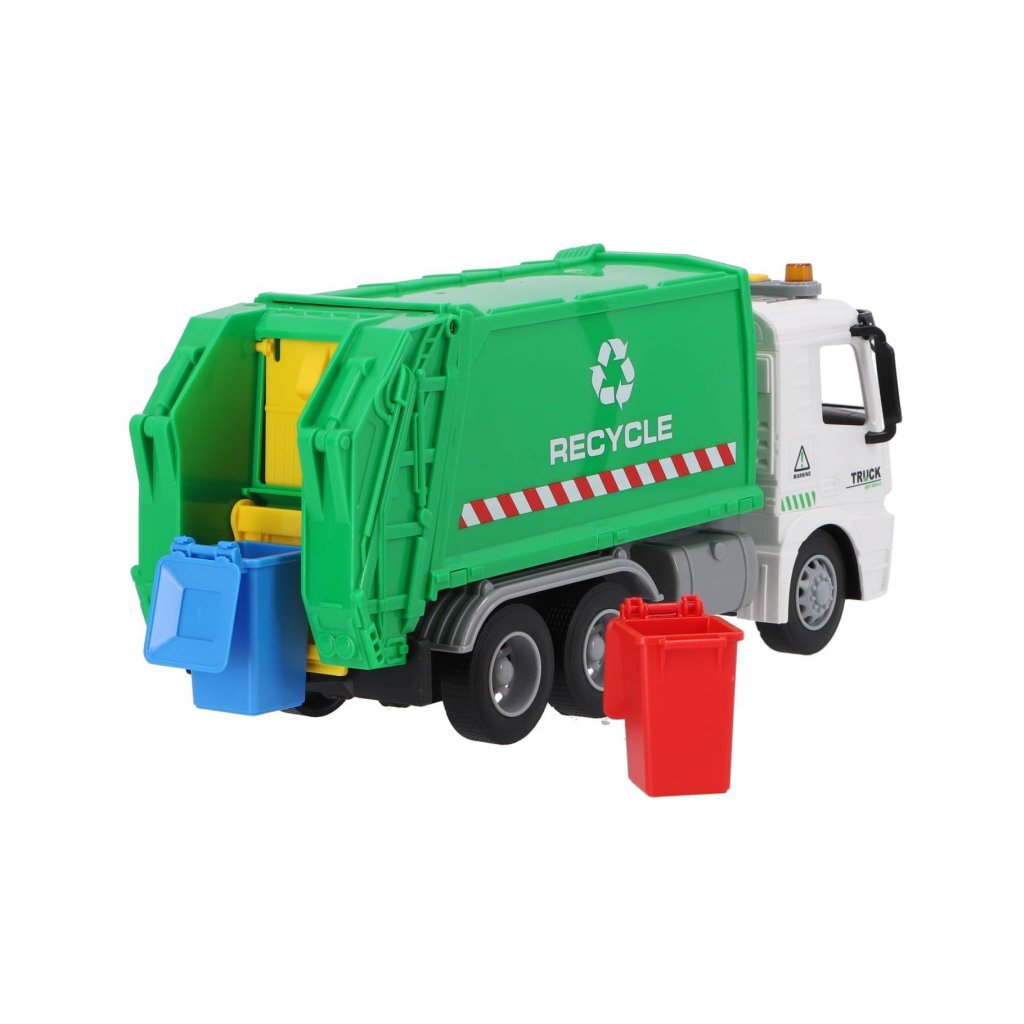 Andere Marken recyceln Müllwagen 30 cm + hell und klang grün weiß