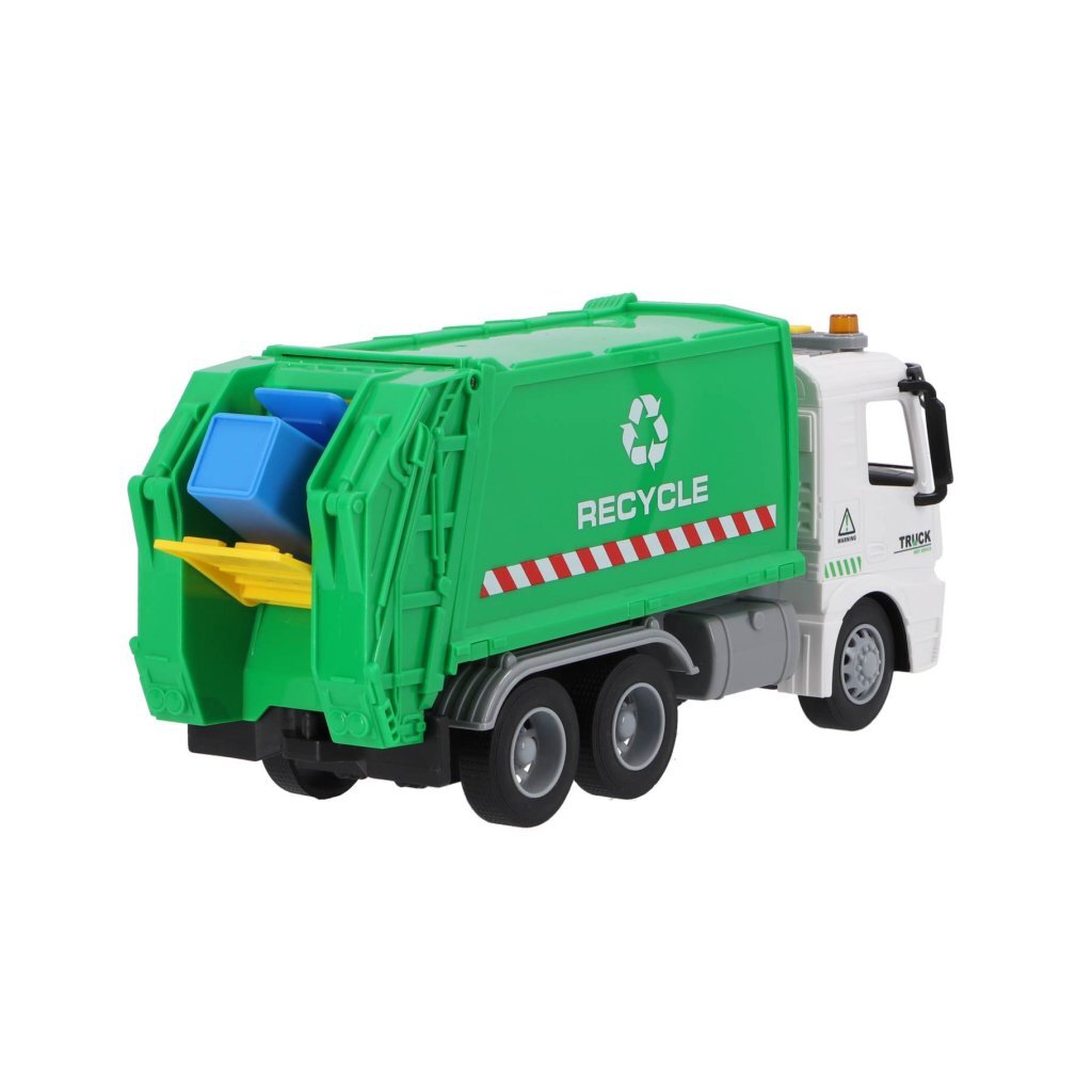 Andere Marken recyceln Müllwagen 30 cm + hell und klang grün weiß