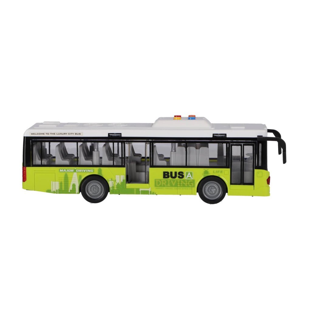 Andere Marken City Bus 1:16 + Licht und Sound weiß grün