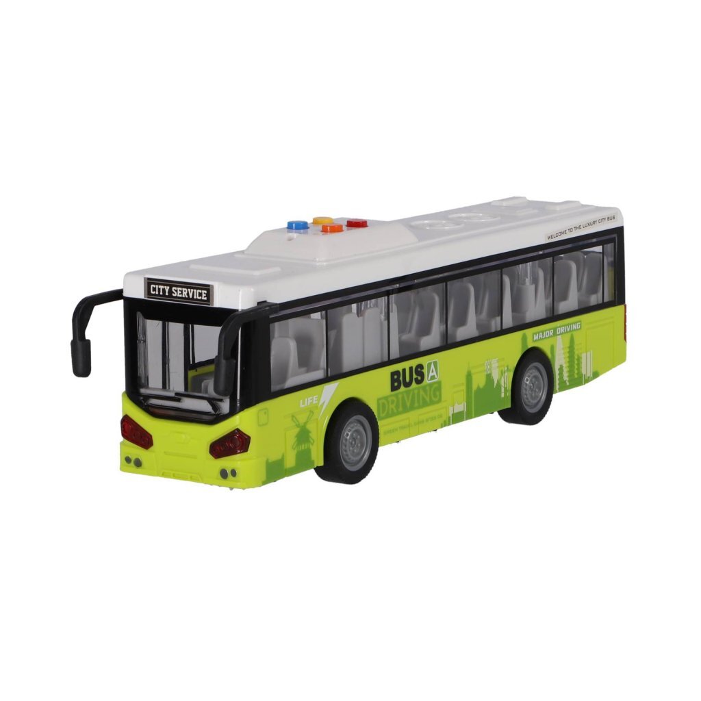 Andere Marken City Bus 1:16 + Licht und Sound weiß grün