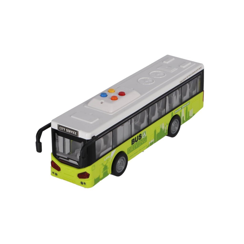 Andere Marken City Bus 1:16 + Licht und Sound weiß grün