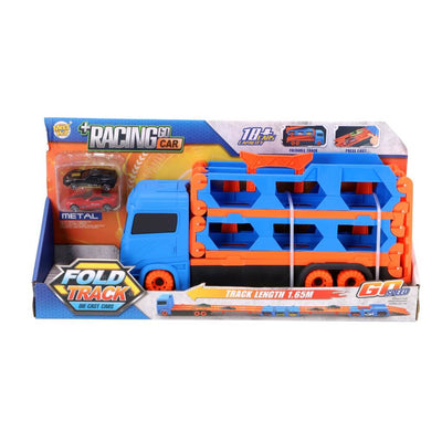 Andere Marken Pop-up Auto Transporter + 2 Die-Cast-Fahrzeuge