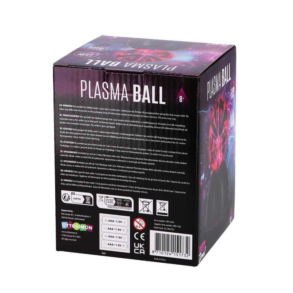 Andere Markenparty -Zeit Plasma Bol 7,5 cm schwarz