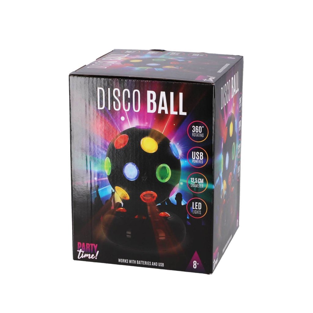 Andere Marken Party Time LED Discokugel 12,5 cm schwarz