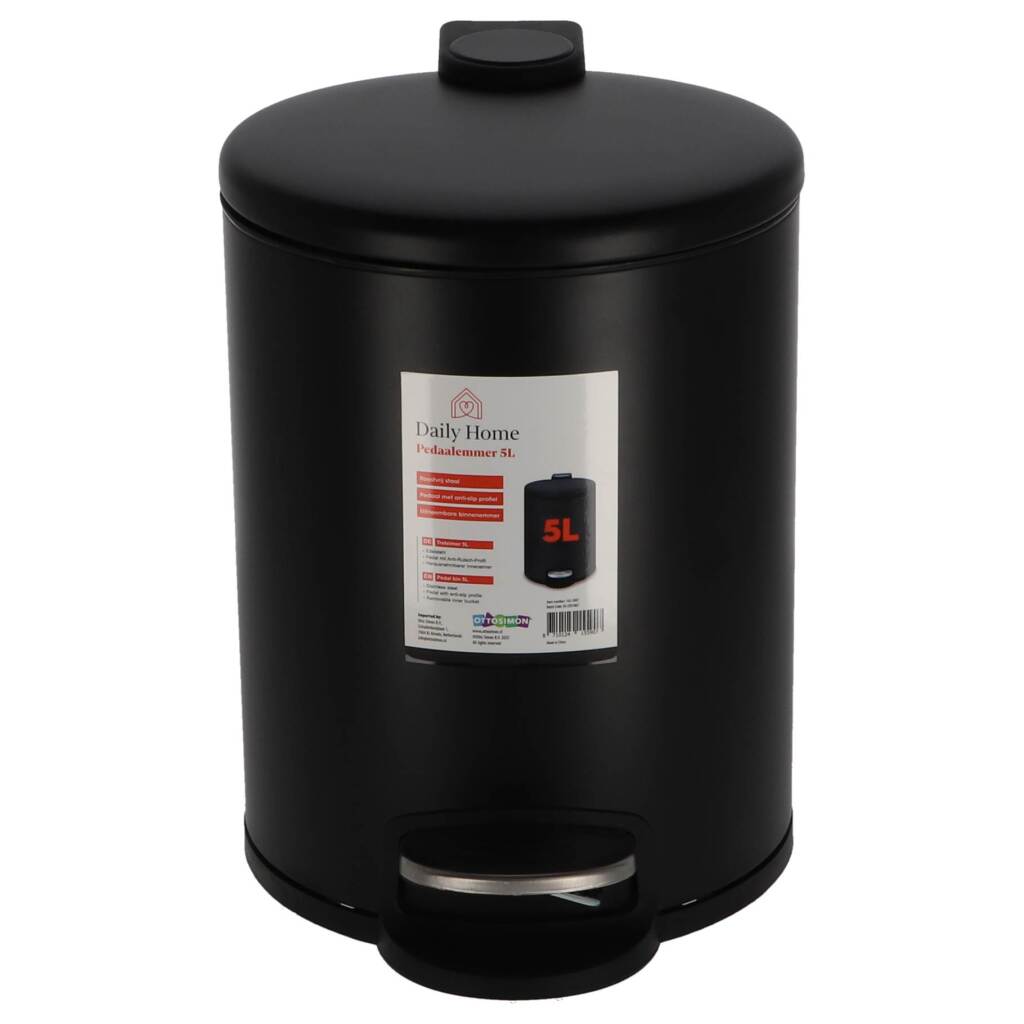 Daily Home Treteimer 5l schwarz