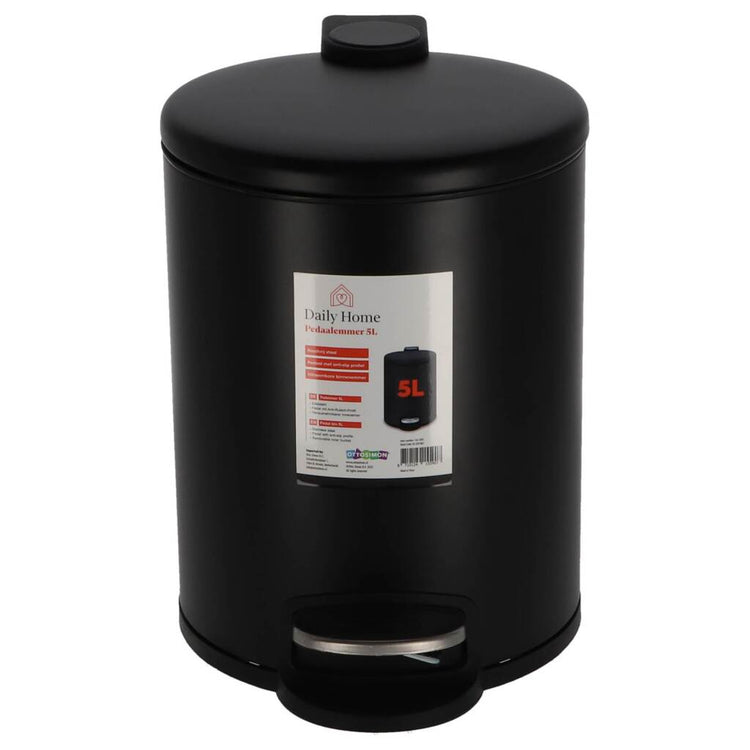 Daily Home Treteimer 5l schwarz