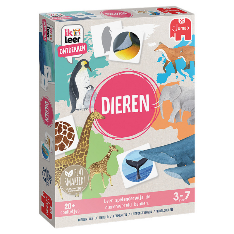 Jumbo Ich lerne, ein Tierbildungsspiel zu entdecken