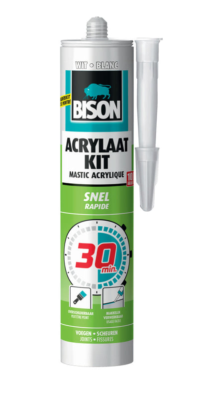 Bison Acryl-Dichtstoff 30 Minuten 310 ml weiß