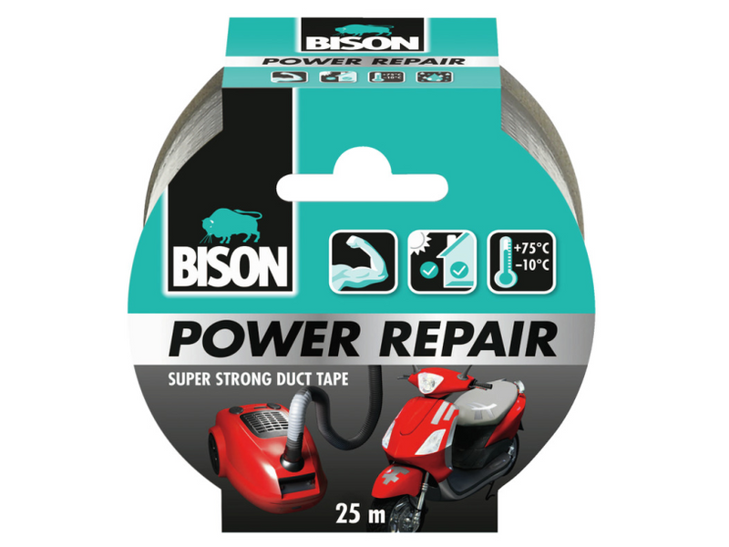 Bison Power Reparaturband grau 25mx4,8cm