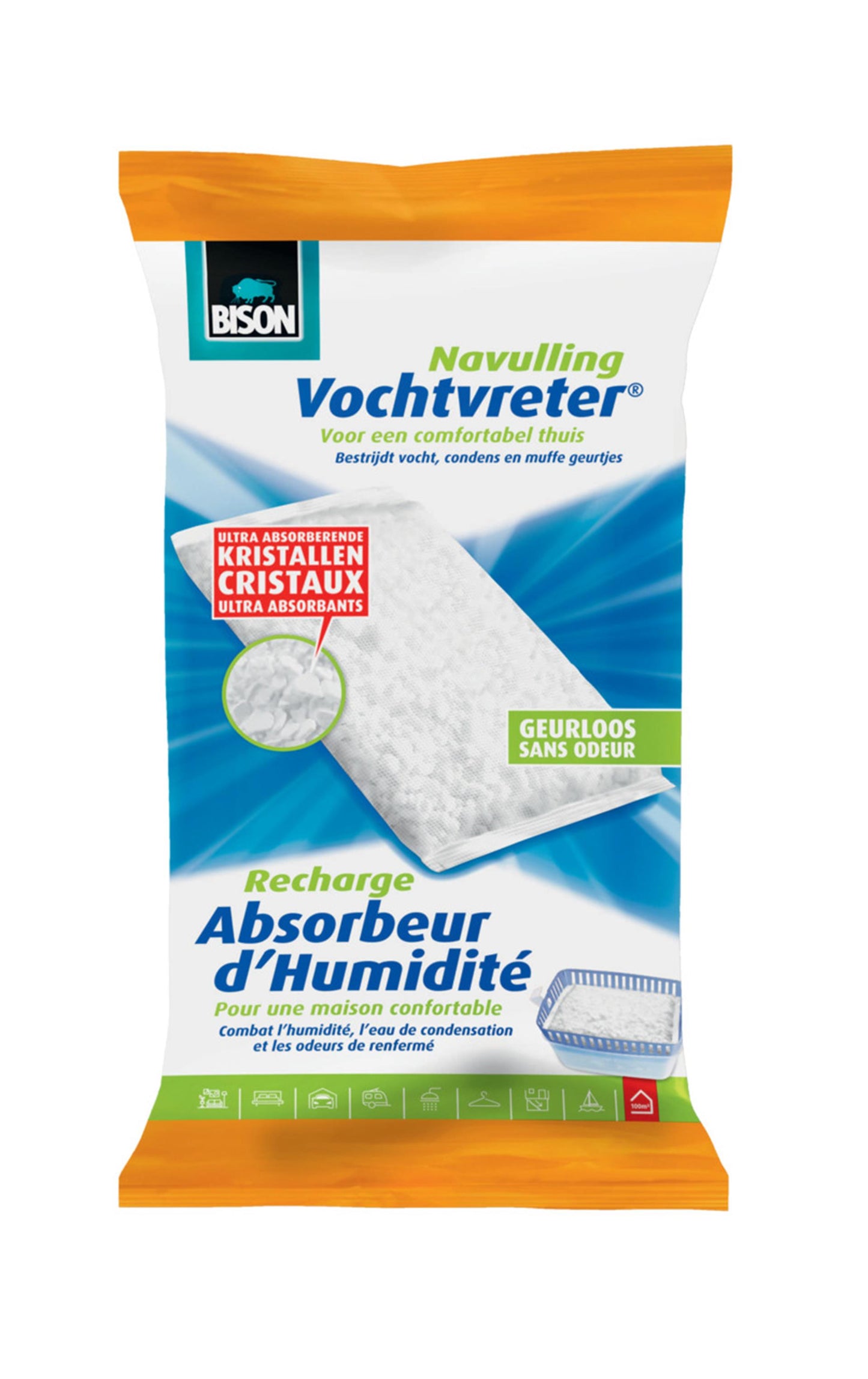 Bison Feuchtigkeitsabsorber Nachfüllbeutel 1 kg neutral