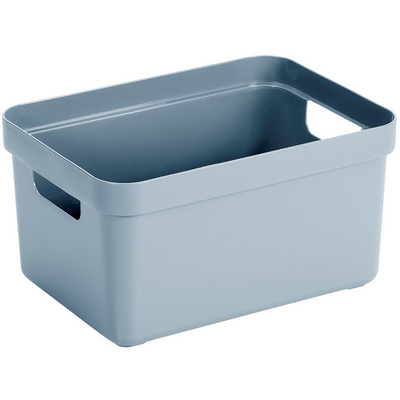 Sigma Home Aufbewahrungsbox 13l blau 350x246x183mm | 3 Stück