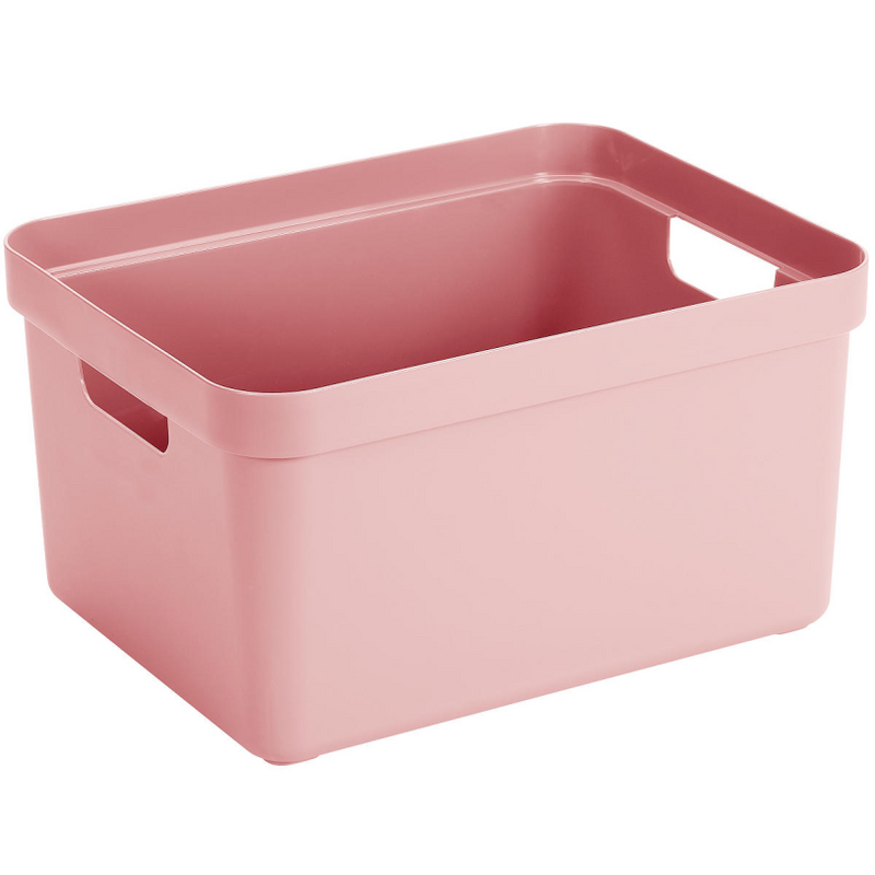Sigma Home Aufbewahrungsbox 32l rosa 445x345x243mm | 2 Stk