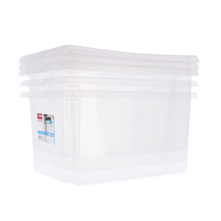 Sonnenwaren Sonnenwaren Nesta Aufbewahrungsboxen 32L 3 Teile weiß transparent