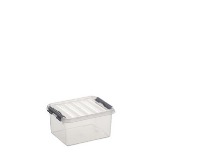 Sonnenwaren Sonnenwaren Q-Line Storage Box 2L Transparent Grey