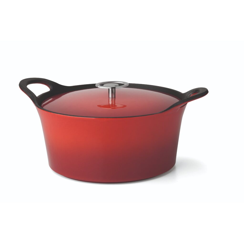 Kuisinox -Kuisinox -Vulkangussbügeleisen -Pfanne 24 cm Rot
