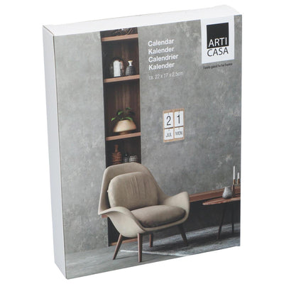 Wandkalender Holz 22x17x2,5cm