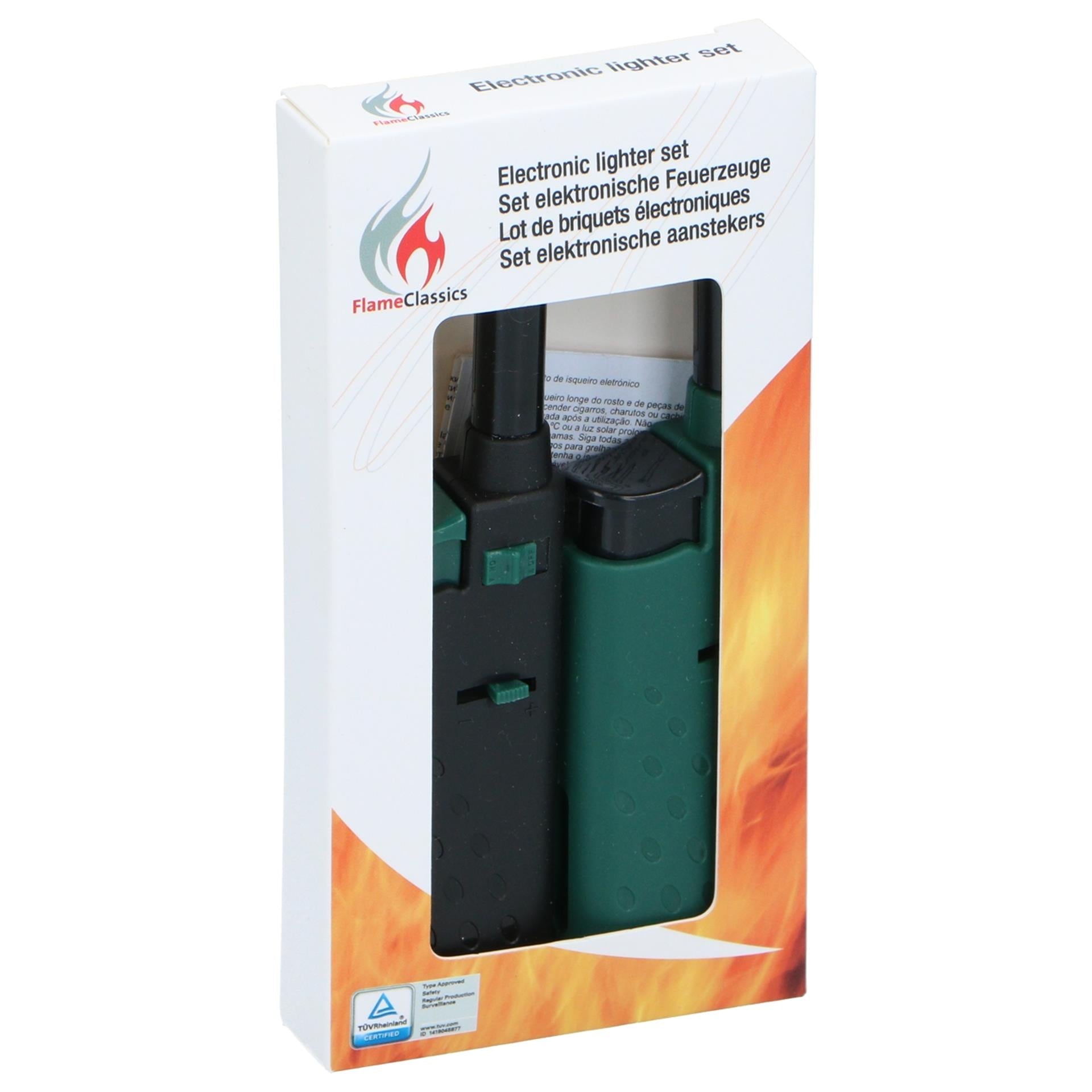 Flame Classics Feuerzeug BBQ 14,3x3,5x1,6cm + TÜV