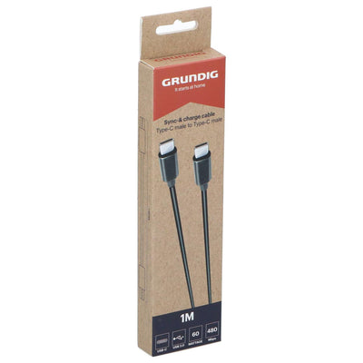 Grundig Synchronisations- und Ladekabel USB-C auf USB-C 1 Meter