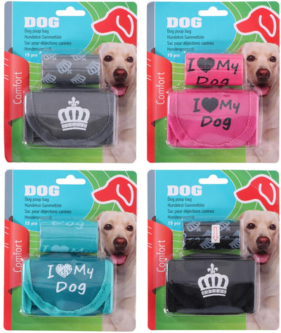 Hundekotbeutel 15 Stück mit Halter