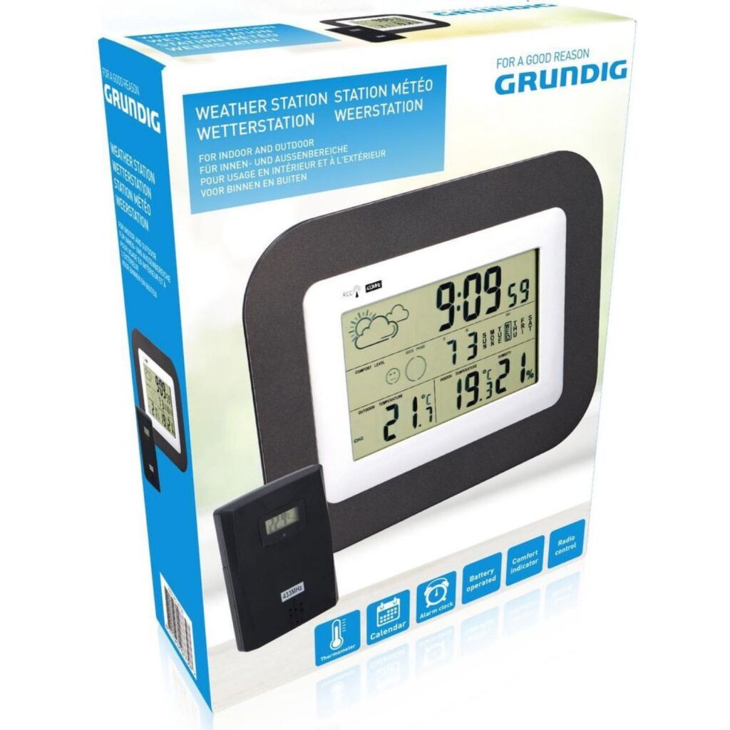 Grundig Grundig Wetterstation innerhalb und außerhalb von Schwarz