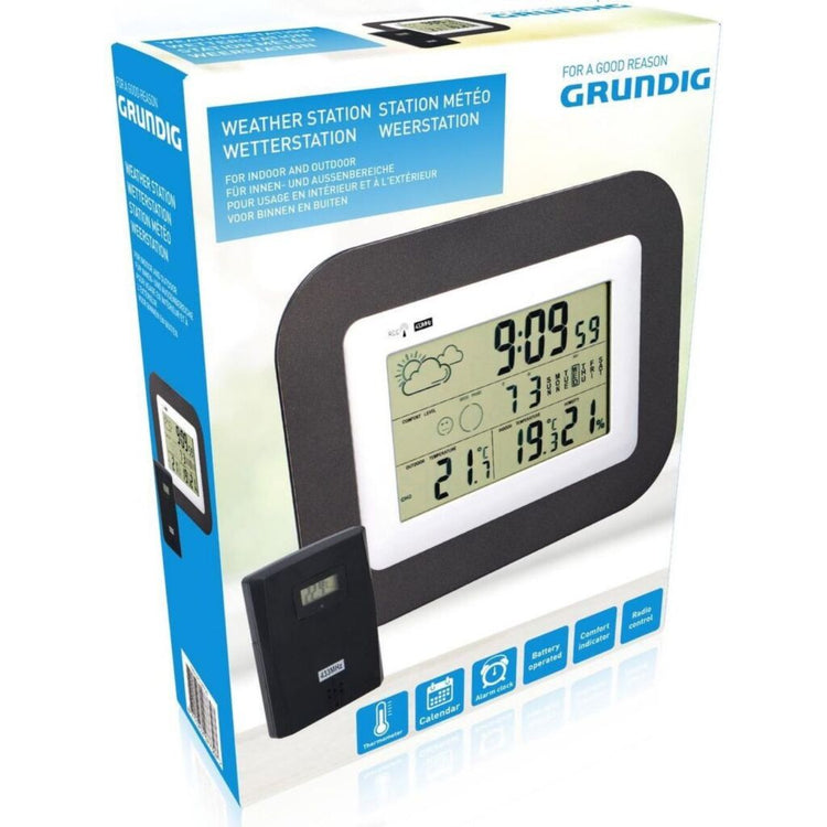 Grundig Grundig Wetterstation innerhalb und außerhalb von Schwarz