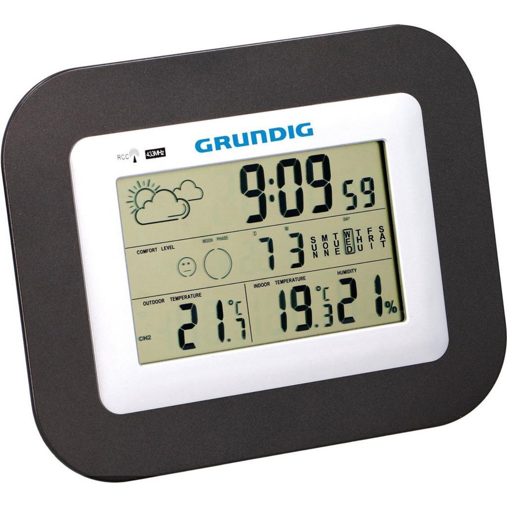 Grundig Grundig Wetterstation innerhalb und außerhalb von Schwarz