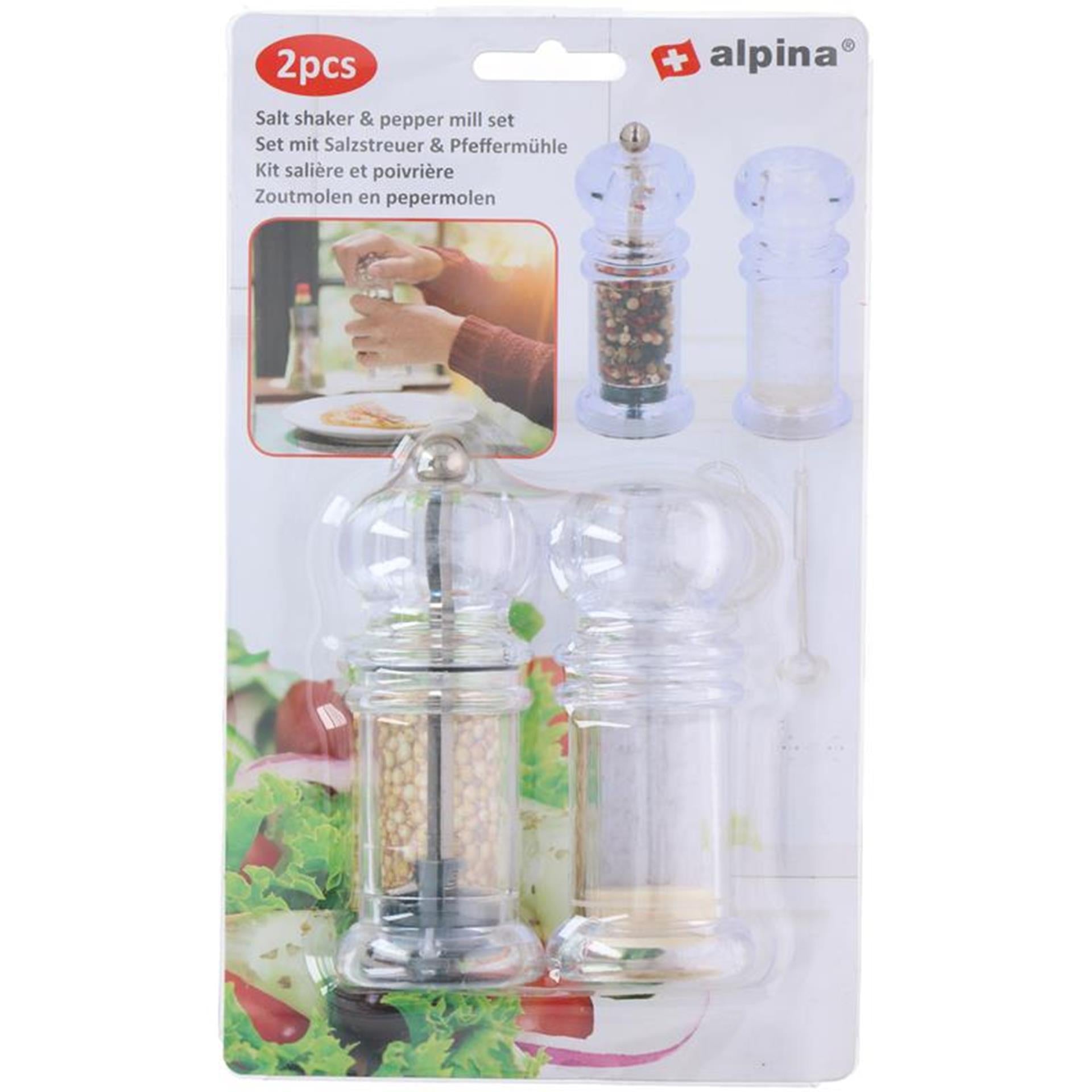 Alpina Salz- und Pfeffermühlen-Set 2-teilig