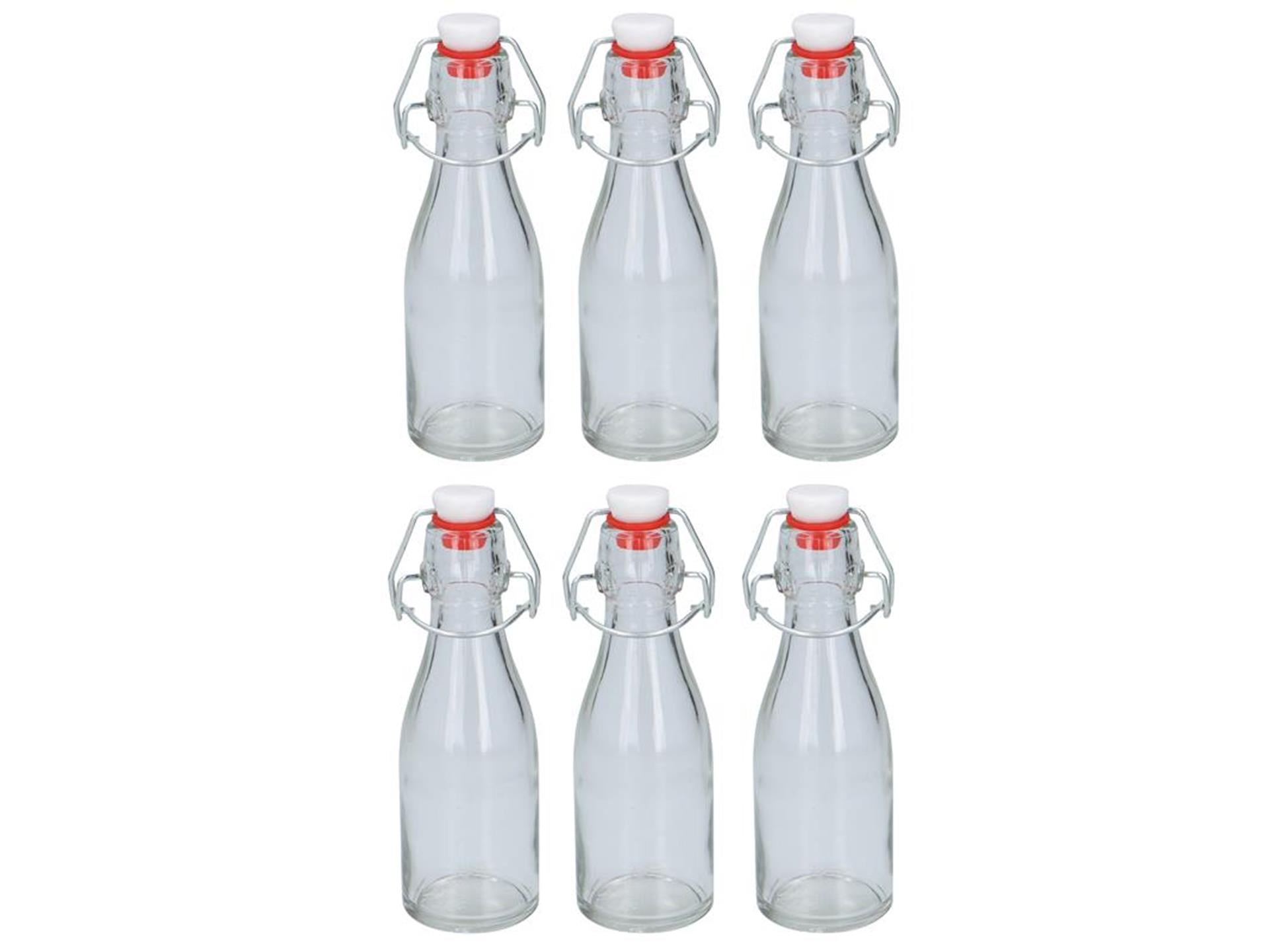 Lifetime Cooking-Flasche mit Bügelverschluss, Packung mit 6 Stück, 150 ml, ø5 x 17,5 cm