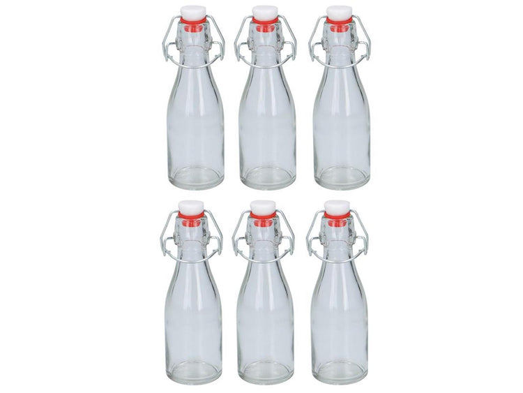 Lifetime Cooking-Flasche mit Bügelverschluss, Packung mit 6 Stück, 150 ml, ø5 x 17,5 cm
